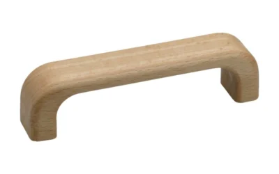 Håndtak i bøk for dører på tvskap