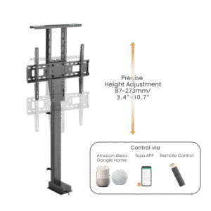 Smart Large motorisert TV-heis med stemme- og appstyring for 37-80 tommers tver. Gratis frakt!