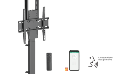 Smart Large motorisert TV-heis med stemme- og appstyring for 37-80 tommers tver.  Gratis frakt!