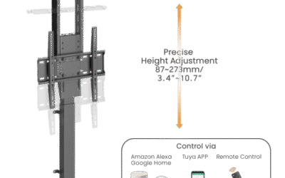 Smart Medium motorisert TV-heis med stemme- og appstyring for 32-55 tommers tver.  Gratis frakt!