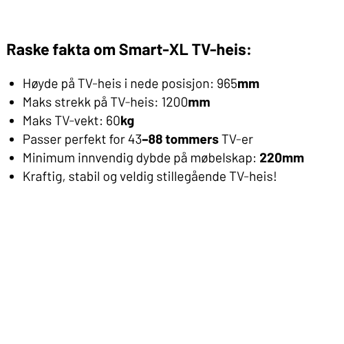 Spec XL Tv-heis