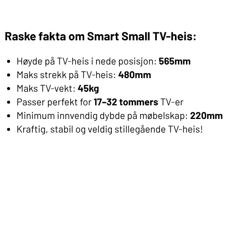 Smart Tv-Heis small Spec