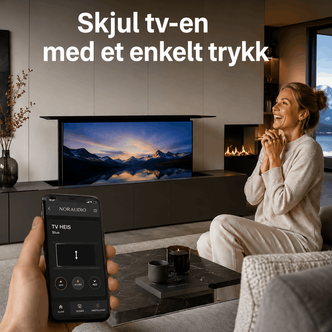 Store TV-er er fantastiske… helt til de tar over hele rommet