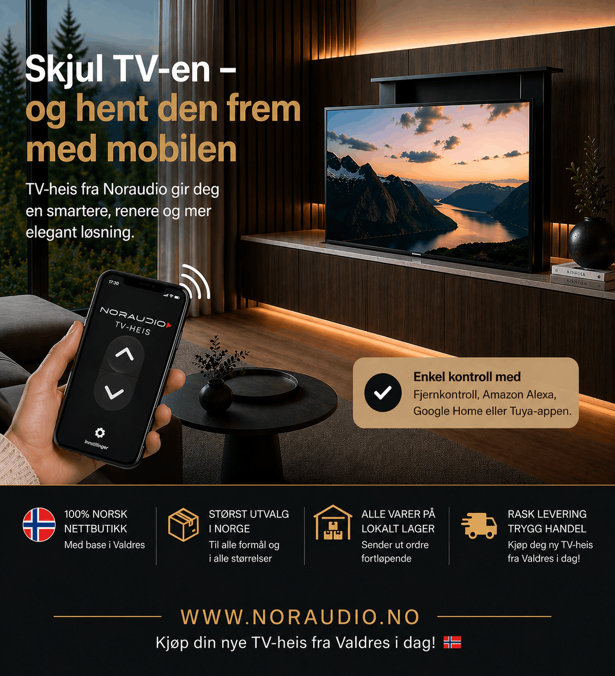Opptatt av interiør? Derfor velger stadig flere å skjule TV-en