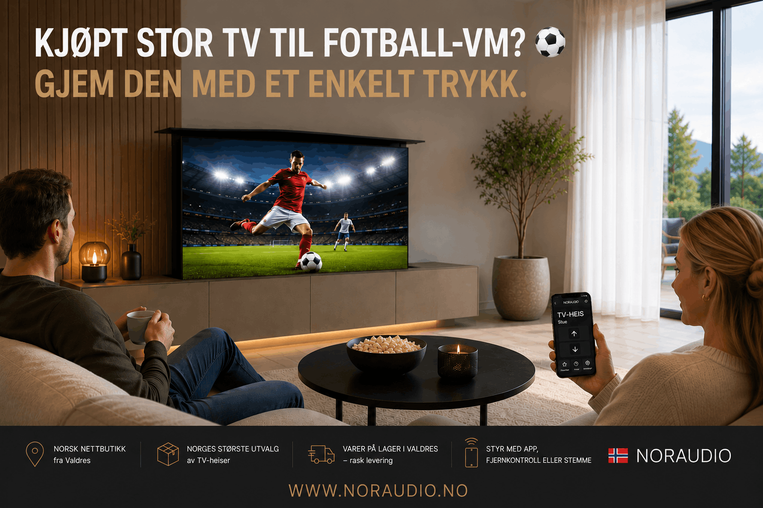 Kjøpt deg stor TV til fotball-VM? Ikke alle i huset er like begeistret…